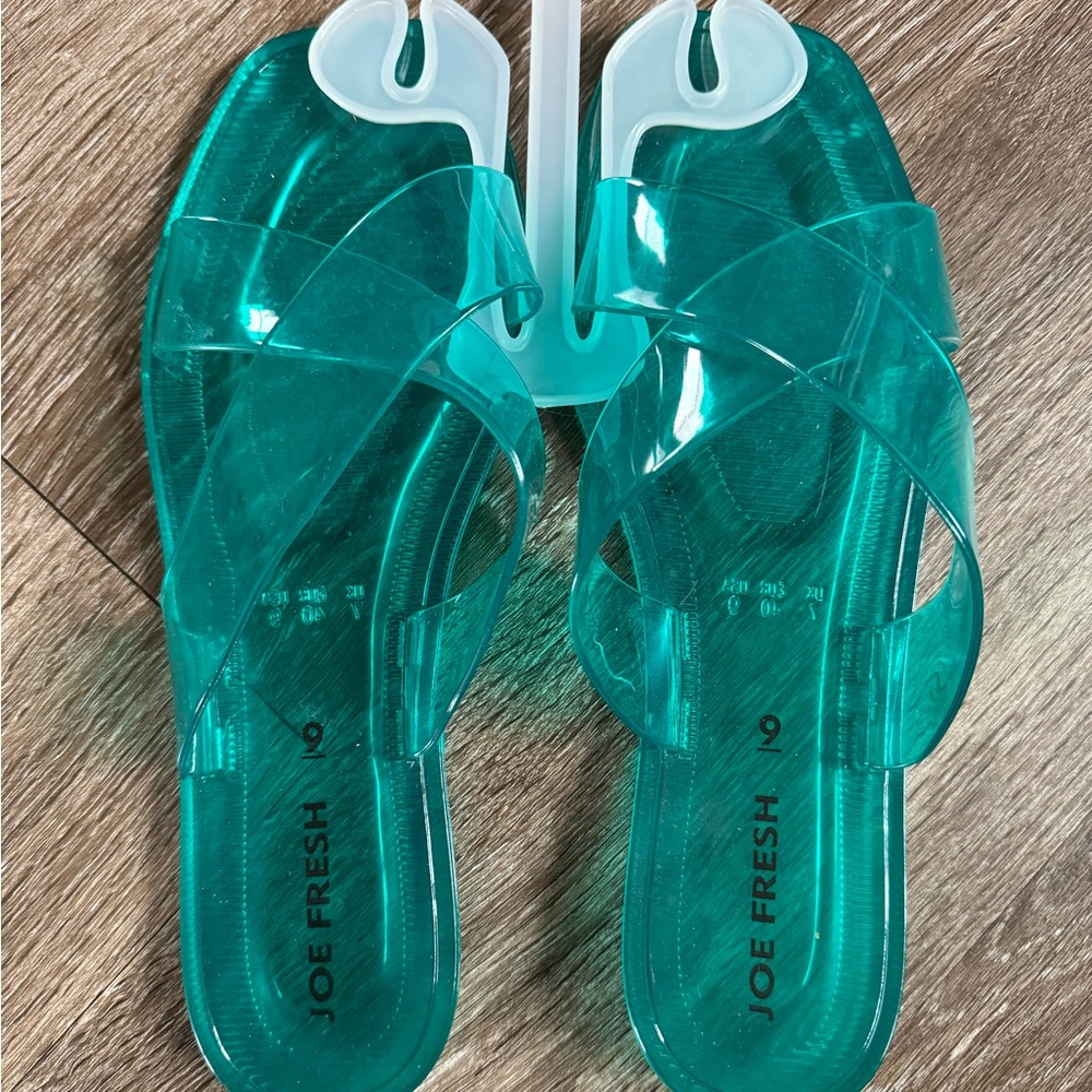 Joe Fresh Women's Aqua Sandals, NWOT
